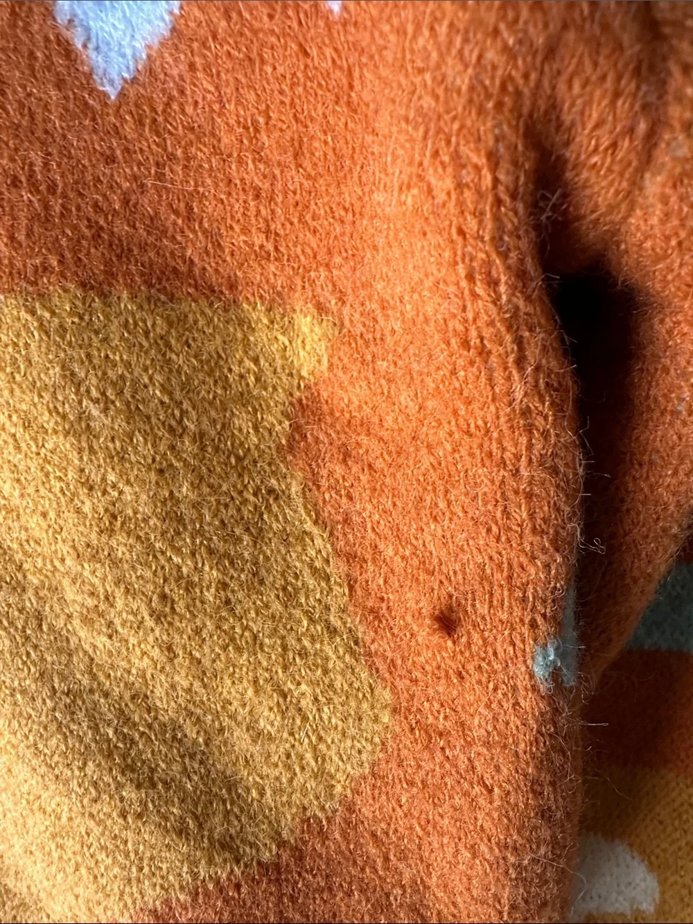 Patterned Button Up Sweater - Picture 5 of 5